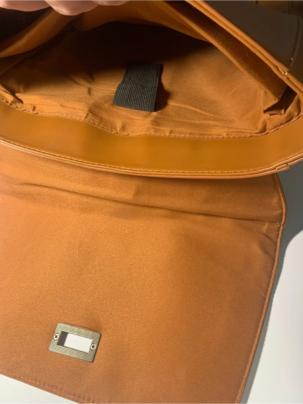 Ecosusi Laptop Backpack in Tan with Turn-Lock Detail